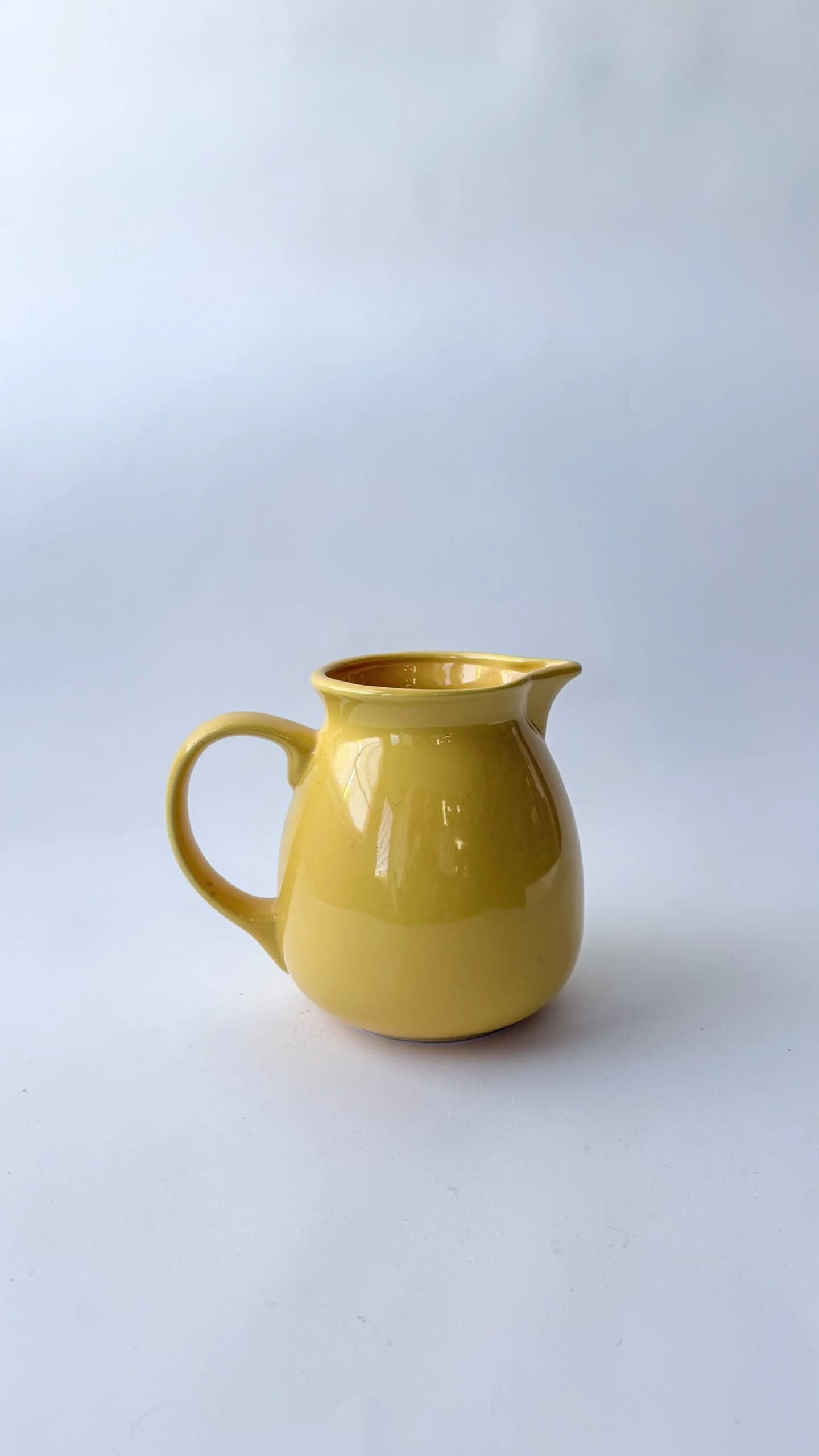 Made in Mexico Yellow Ceramic Pitcher
