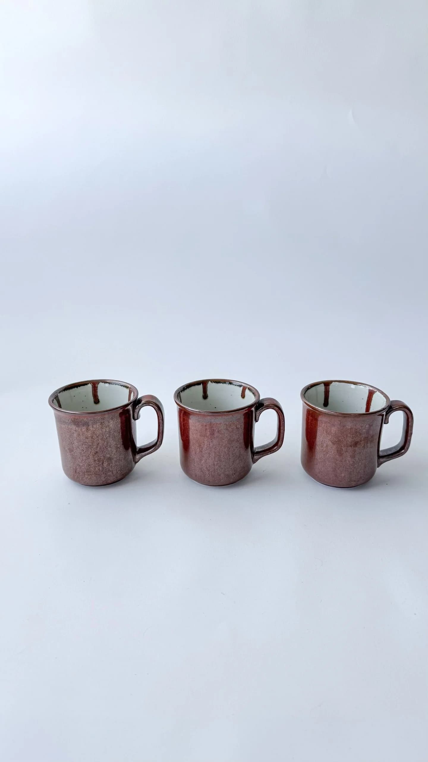 Brown Drip Glaze Pottery Mug (sold individually)