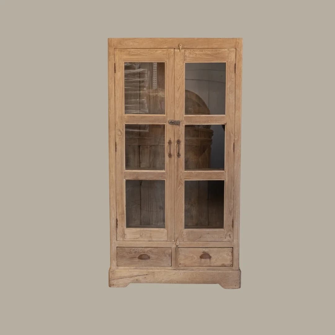 Bleached Teak Cabinet #110