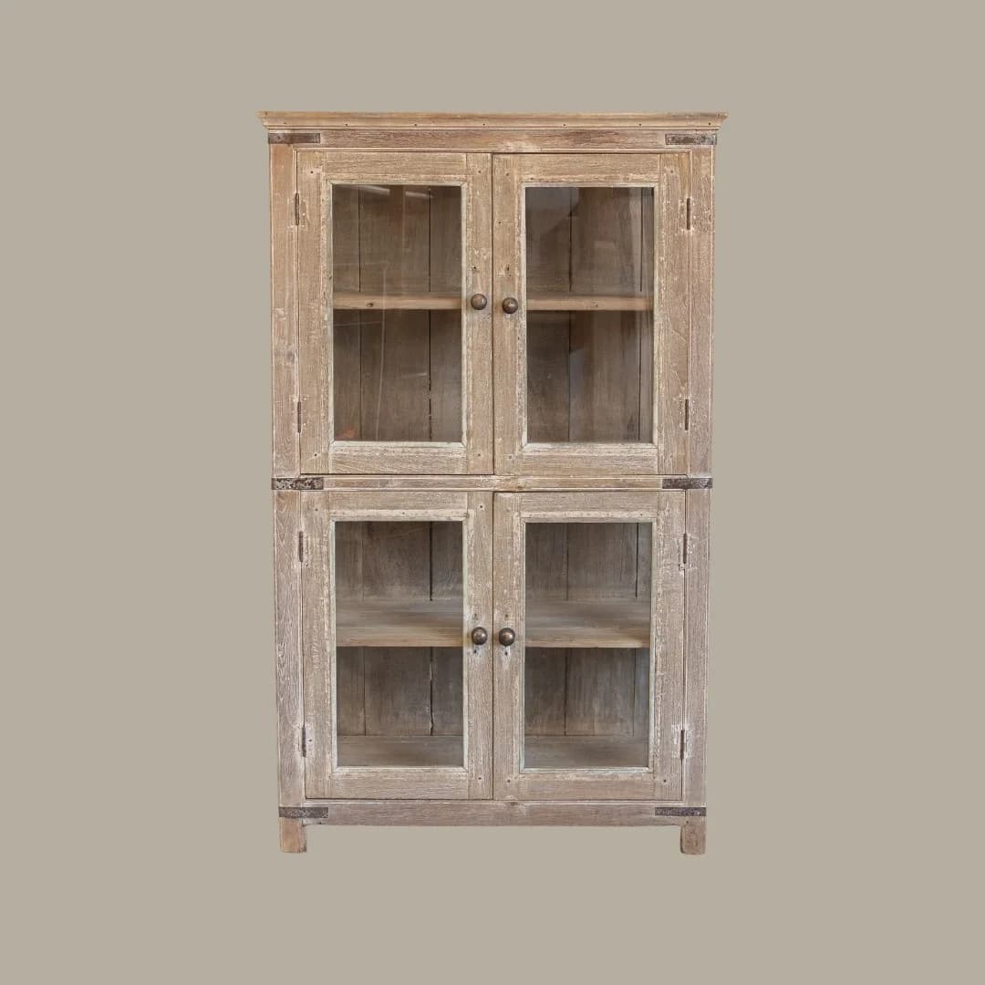 Bleached Teak Cabinet #116