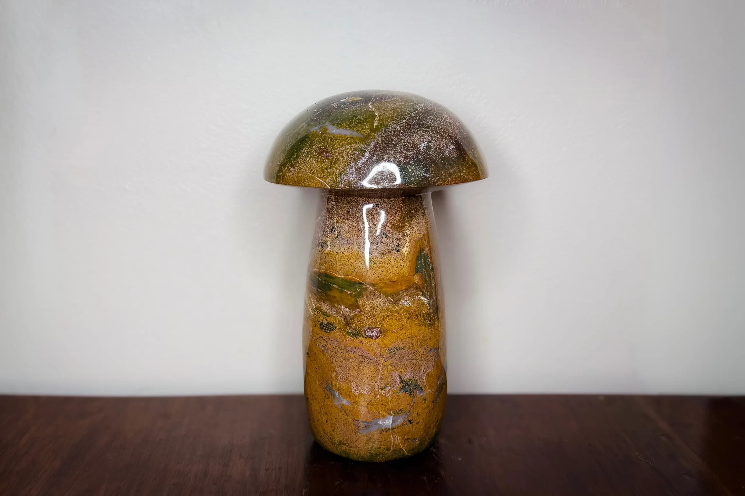 Rainforest Jasper Mushroom Sculpture