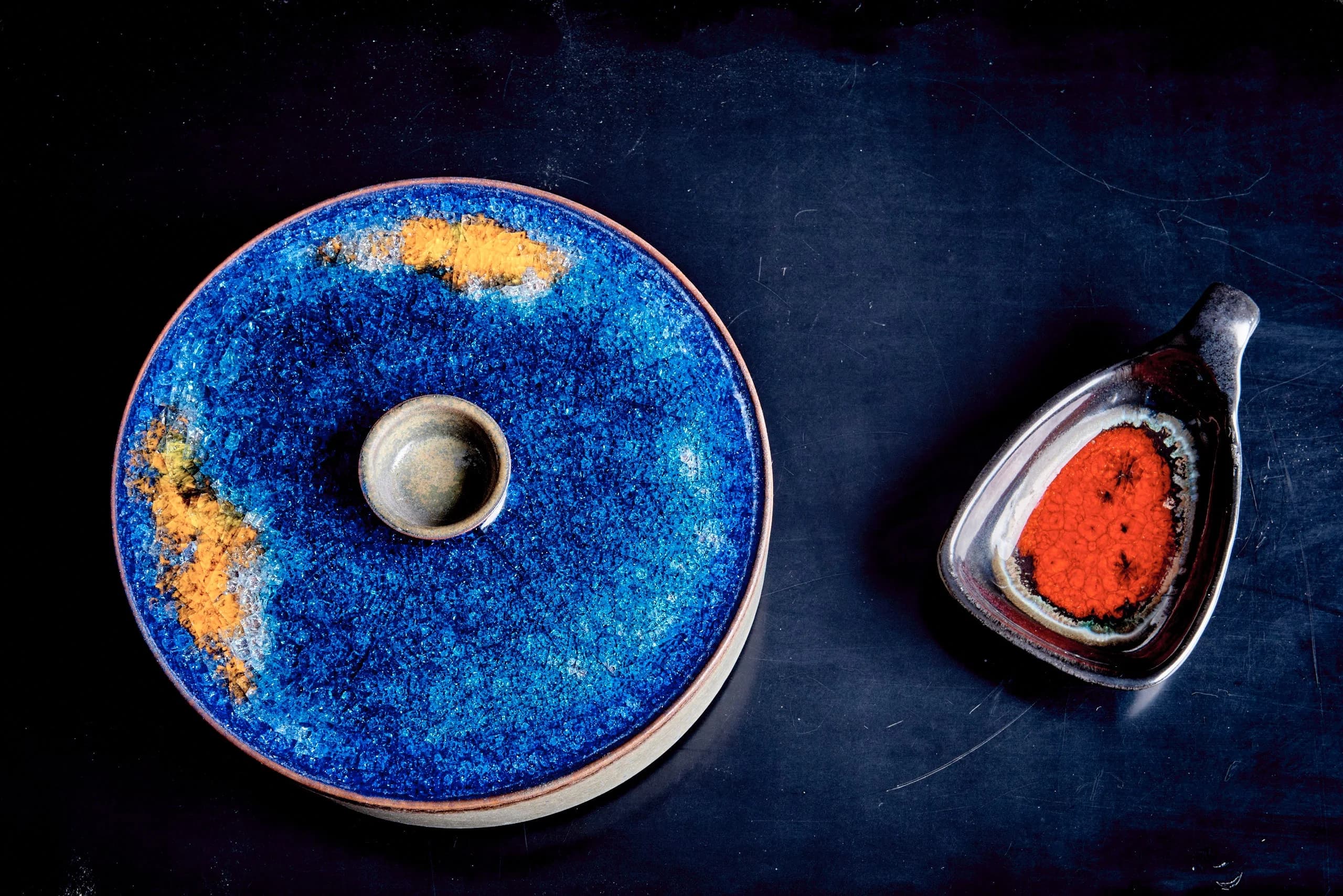 Majolika Karlsruhe Melted Glass Ceramics