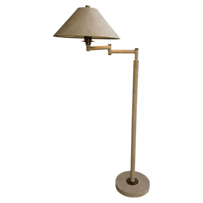 Vintage 1980’s Adjustable Brass Floor Lamp by Hart Associates