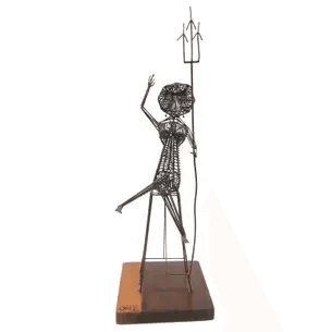 Brutalist Steel Sculpture of “Amphetrite” by Dale Edwards