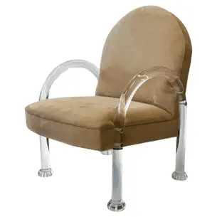Lucite Waterfall Lounge Chair by Pace