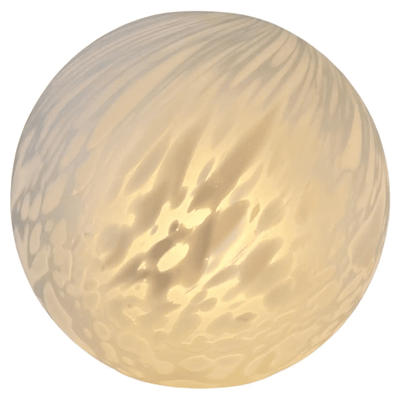 Italian Murano Glass Globe Table Lamp by Mazzega