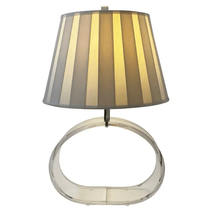 Clear Lucite and Chrome Table Lamp by Ritts