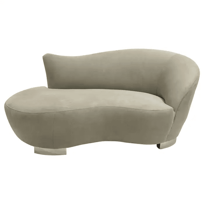 Ultrasuede Cloud Chaise Sofa by Weiman