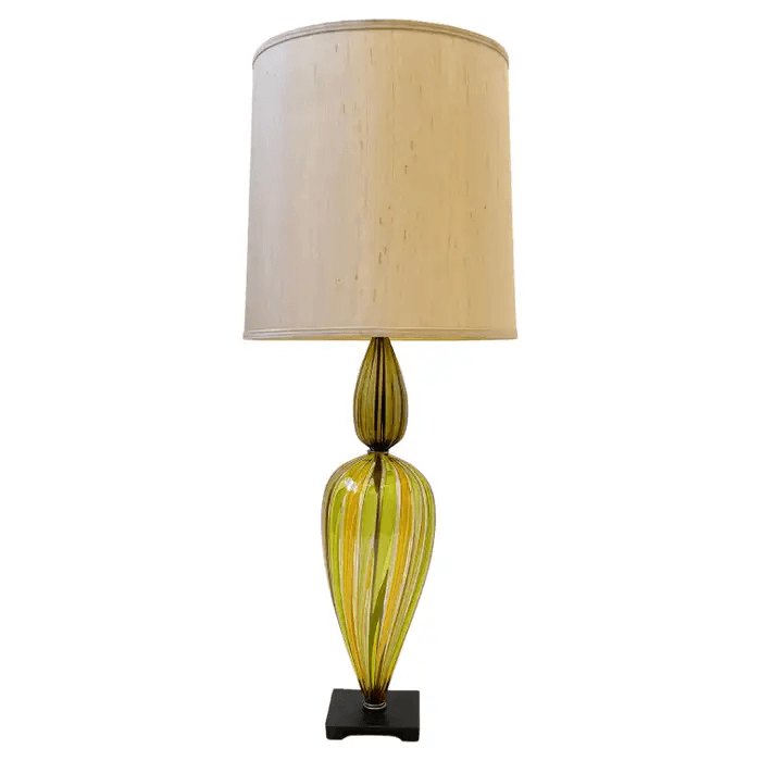 Italian Murano Glass Table Lamp by Venini