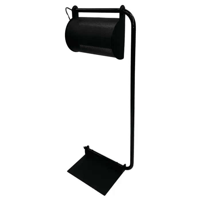 Black Post-Modern Floor Lamp by Ron Rezek