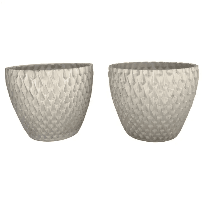 Pair of Ceramic “Phoenix-1” Architectural Planters by David Cressey