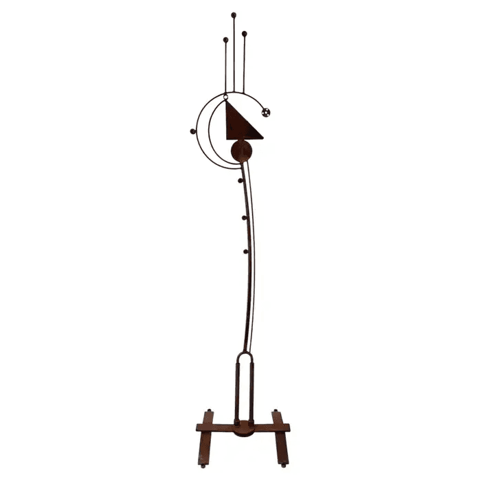 Brutalist Free Standing Abstract Steel Sculpture