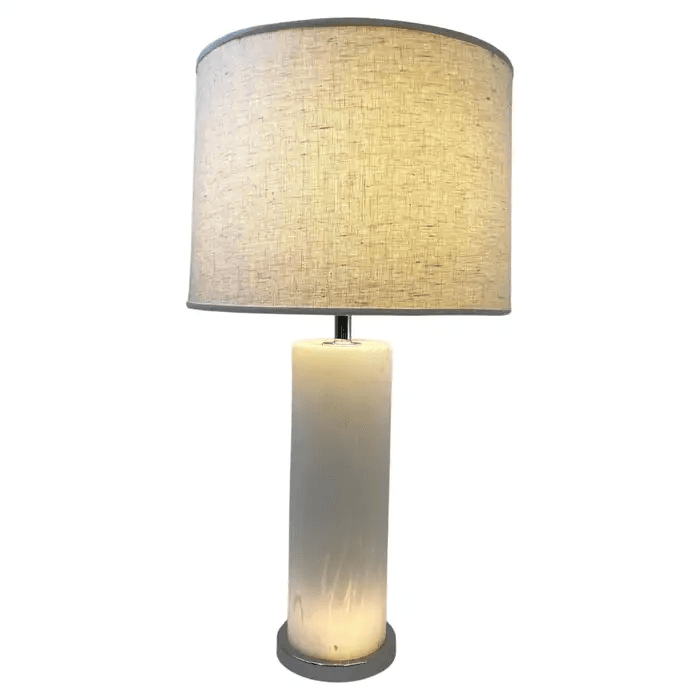Italian Murano Glass and Chrome Table Lamp by Mazzega