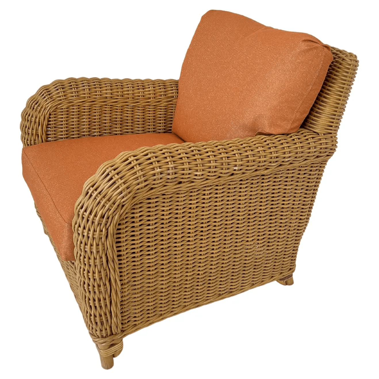 Rattan Lounge Chair by John Hutton for Donghia