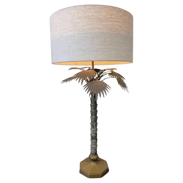 Brass Palm Tree Table Lamp by Chapman