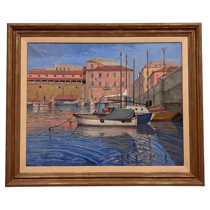 Original Acrylic Painting by Italian Listed Artist Piero Pastacaldi