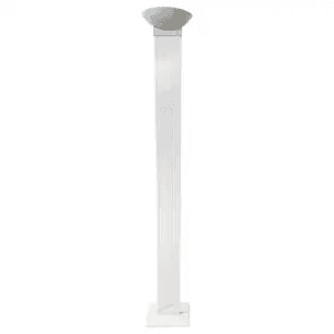 White Post-Modern Torchier by JD Aznar