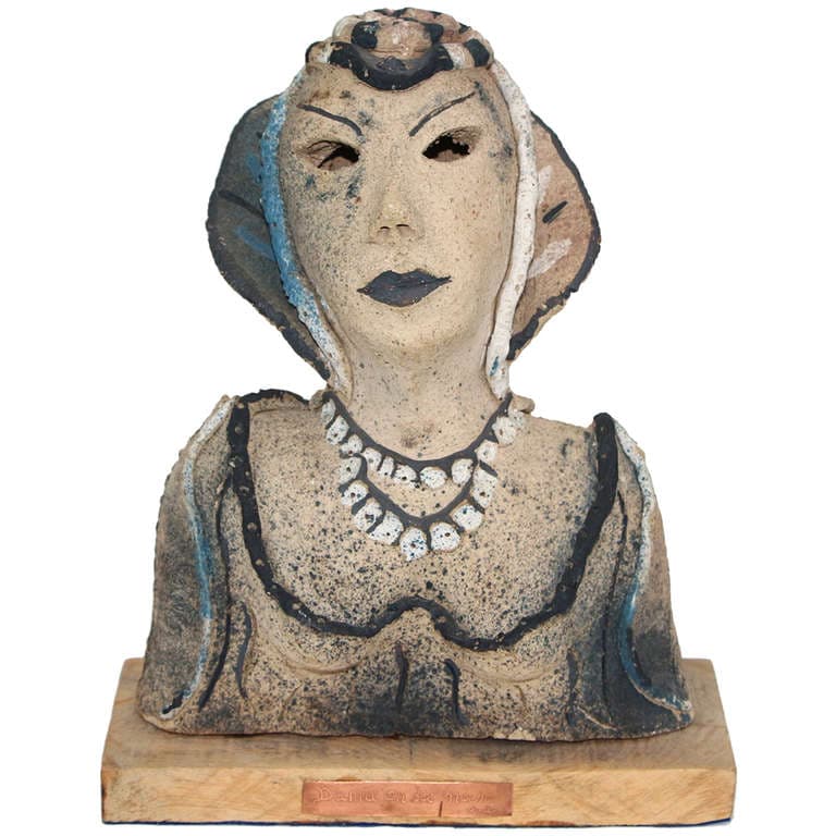 Dama a la Noche 1985 ceramic by Gadu