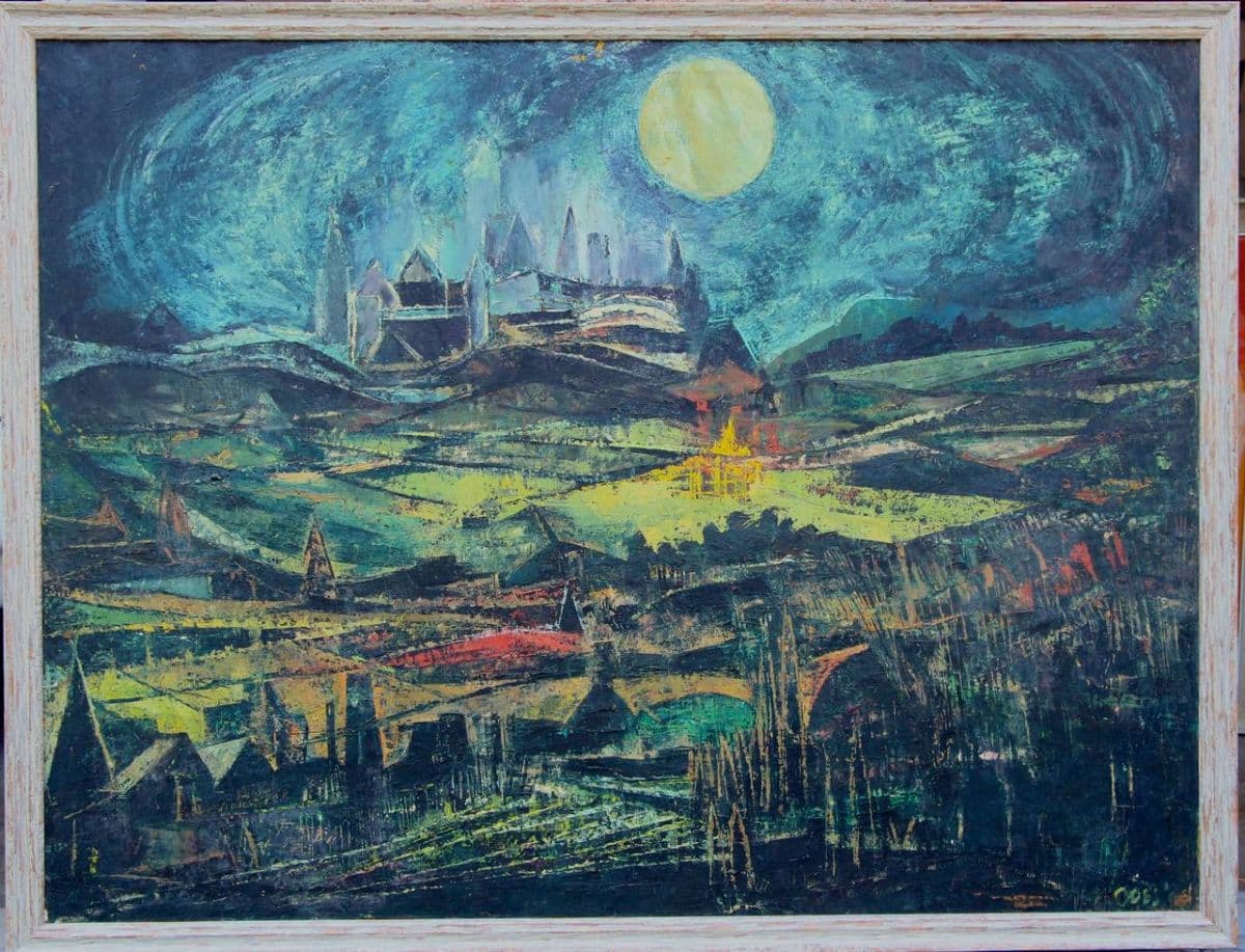 Louise Odes Neaderland, “Night City #2” 1963