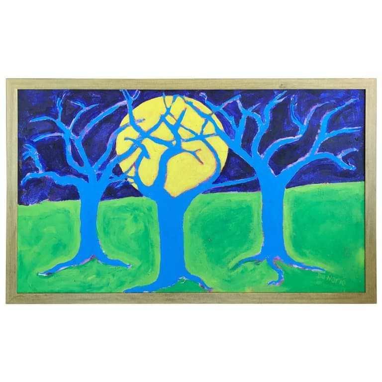 Woodstock Artist Don Denarie Outsider Art “Trees”, 1997
