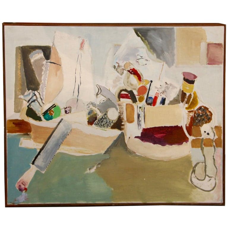Werner Holenstein 1966 Painting on Linen