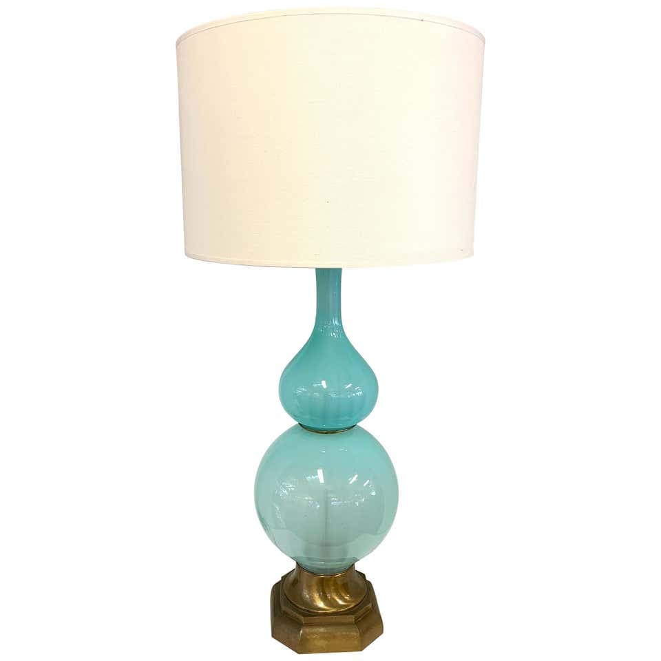 Murano Opaline Glass Lamp