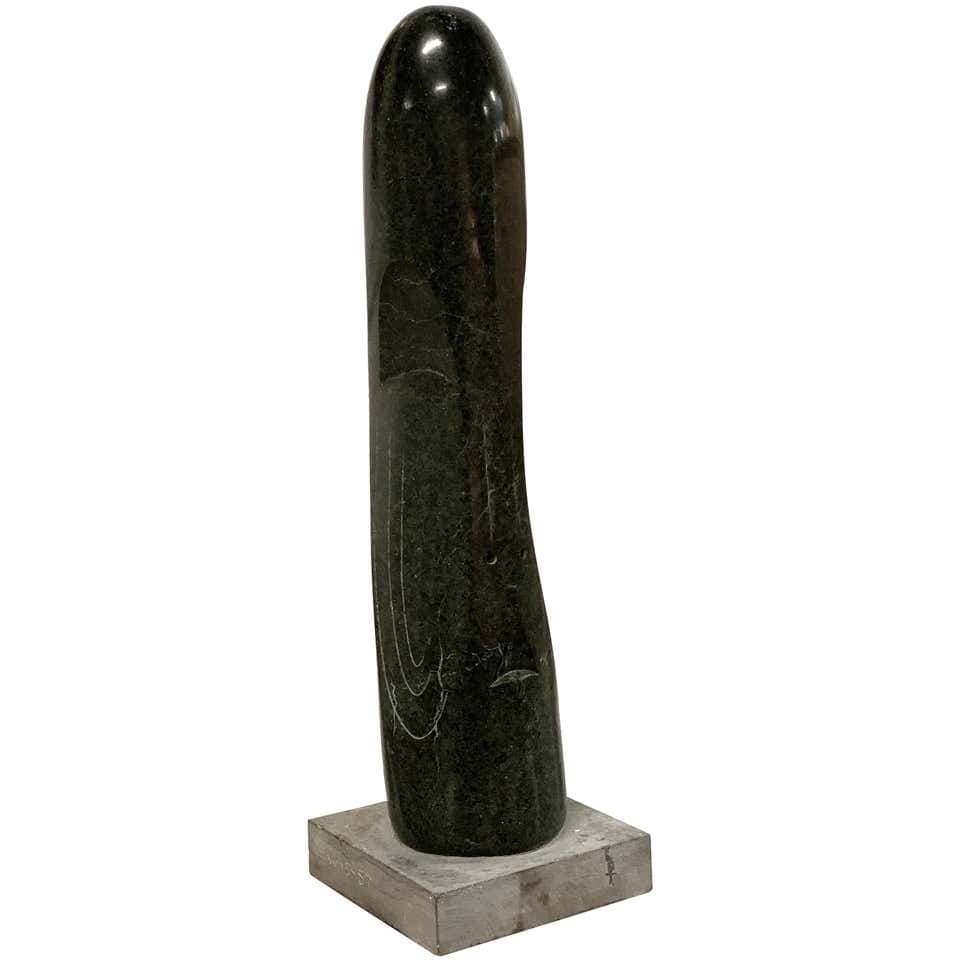 1957 Green Marble Sculpture Stanley Lewis