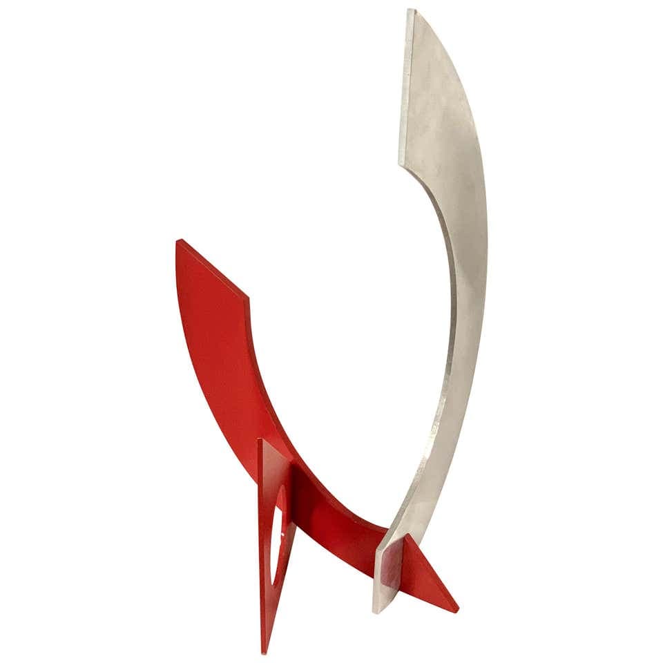 1990 Aluminum Frank Riggs Geometric Sculpture
