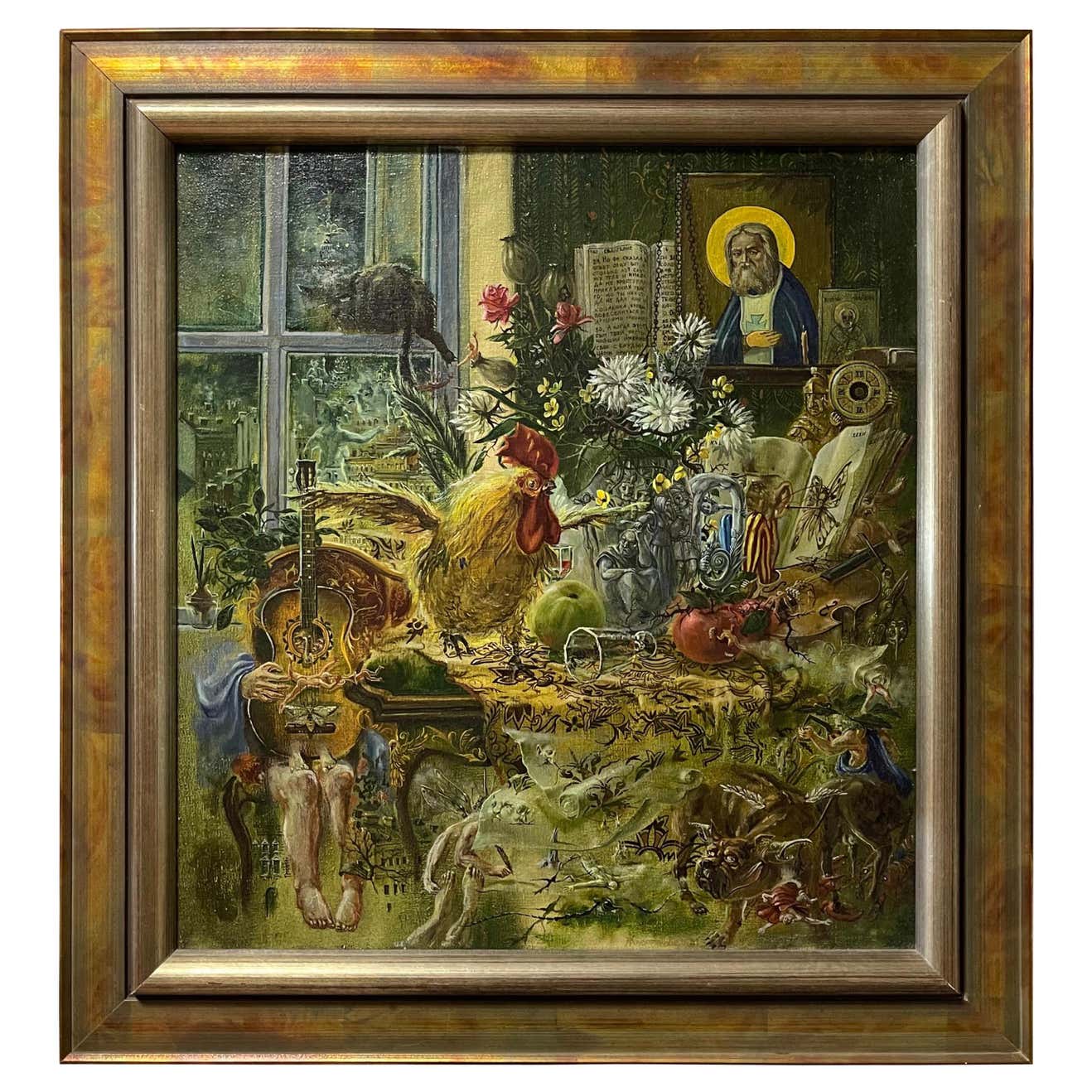 Soviet Surrealist Evgeny Zhavoronkov “Rooster”, 1989