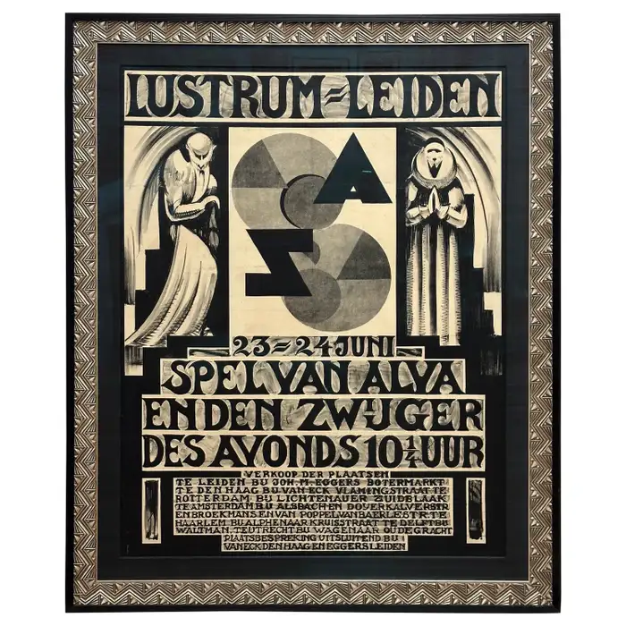 Ludwig Oswald Wenckebach 1924 Dutch Poster for Leiden University