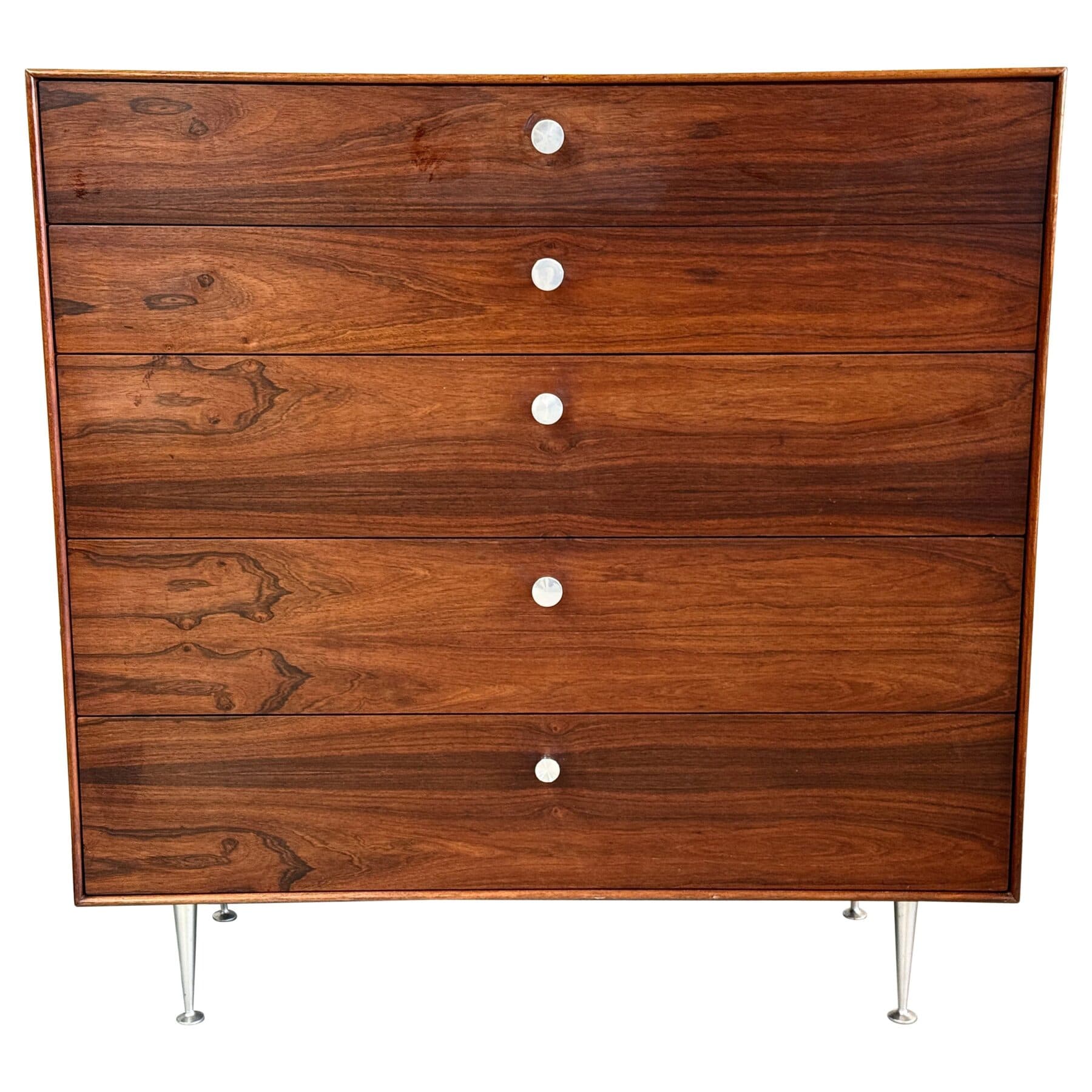 1970’s George Nelson Rosewood Thin Edge Tall Chest