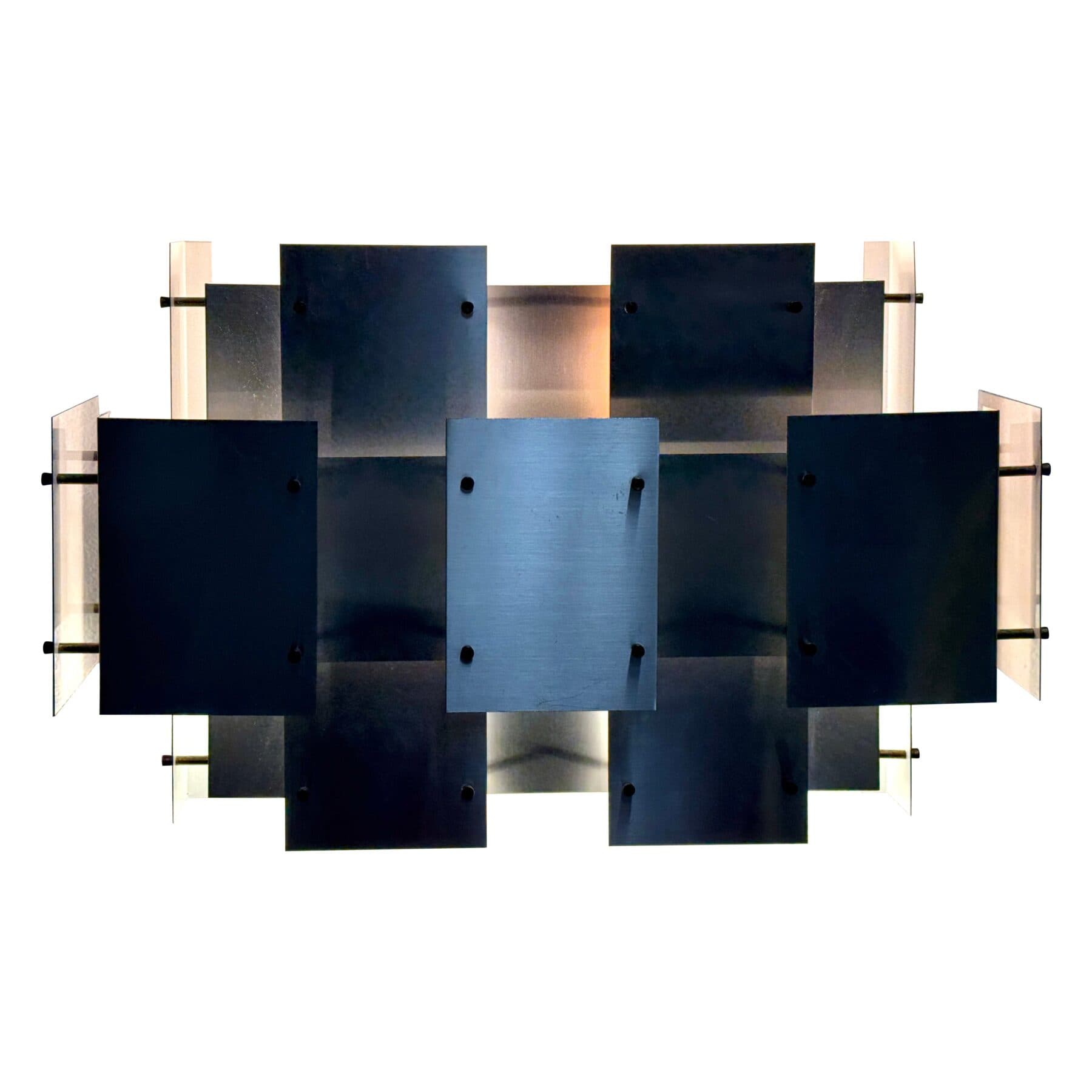 1970’s Brutalist Sonneman Cityscape Sconce