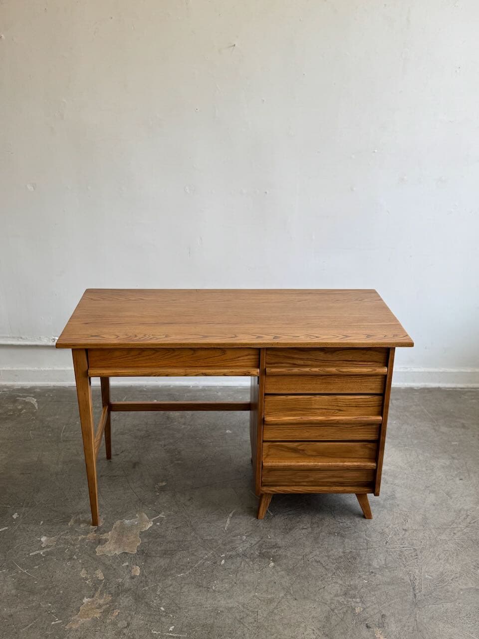 1950's Solid Oak Writing Desk