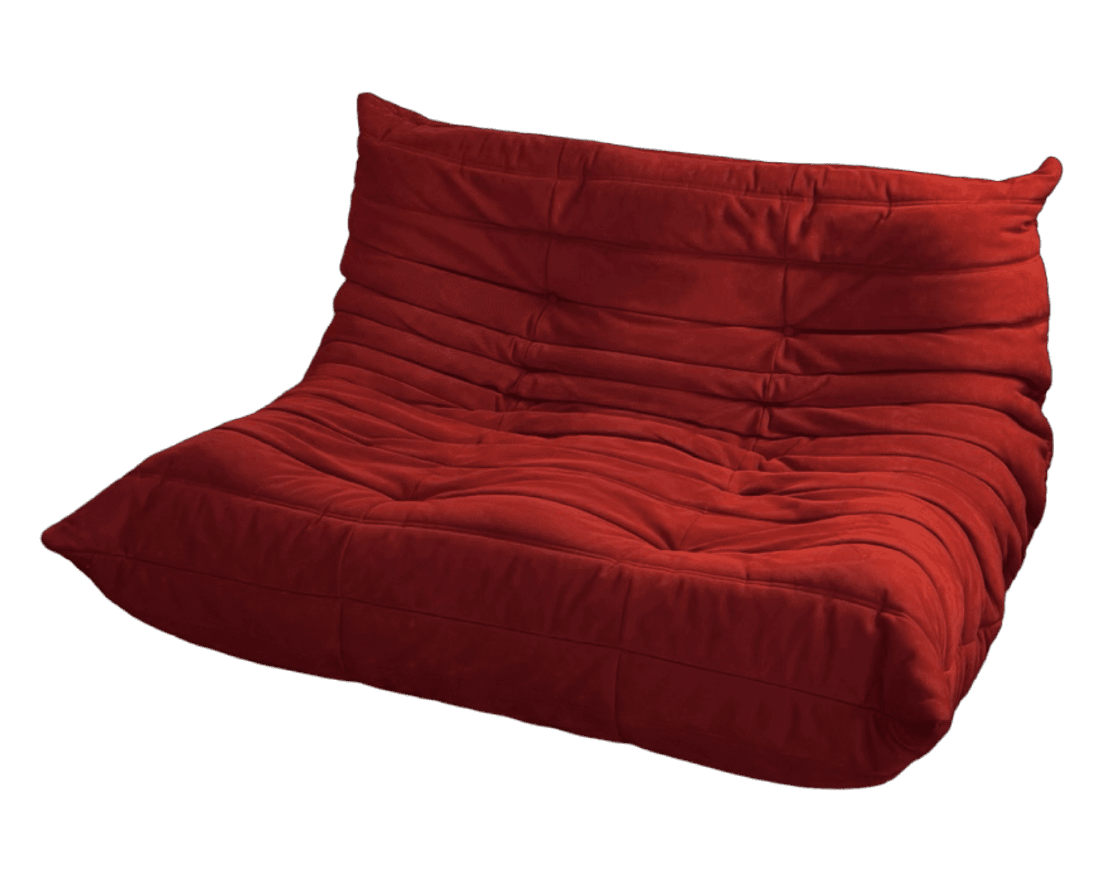 Ligne Roset Red Togo Loveseat