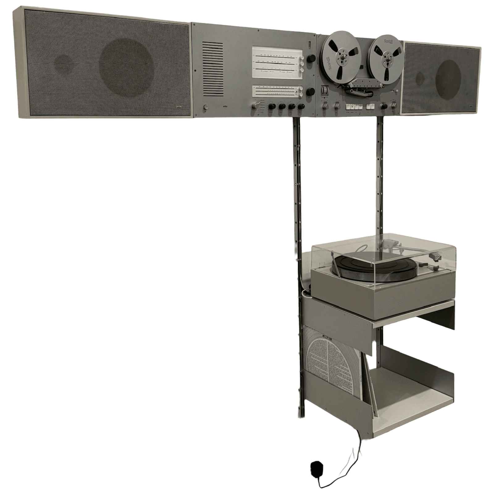 Braun Wandanlage Wall Stereo System