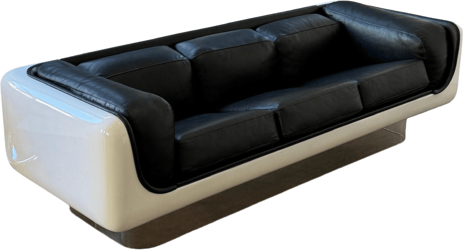William Andrus Leather Steelcase Sofa