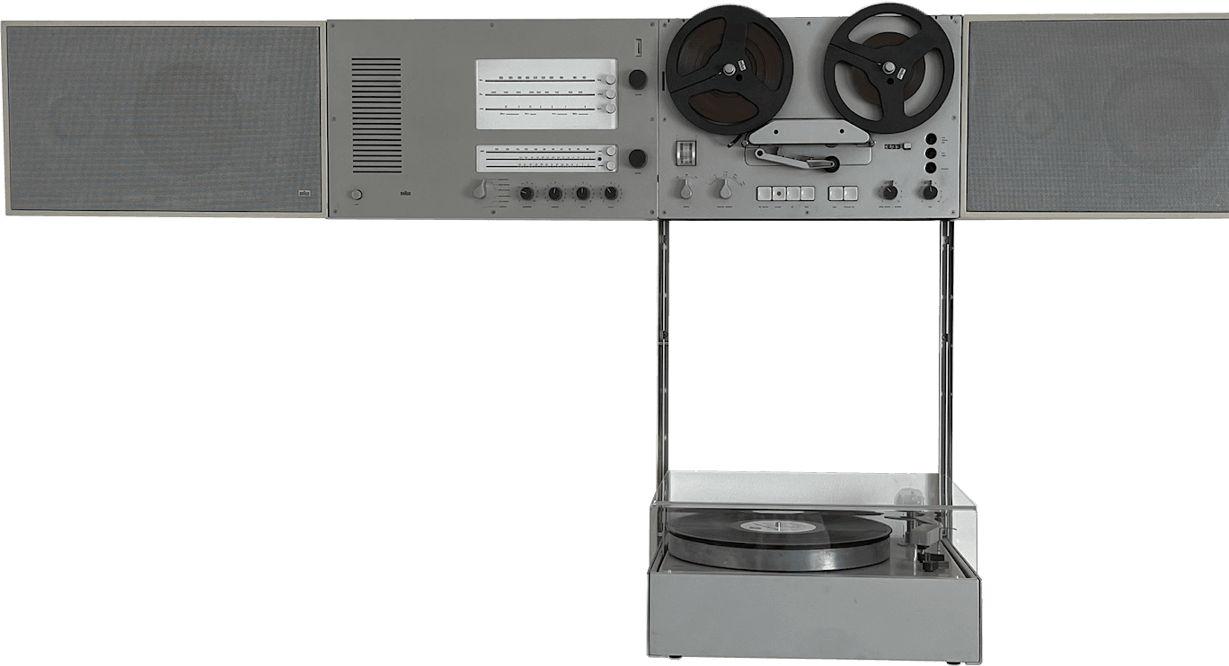 Braun Wandanlage Wall Stereo System