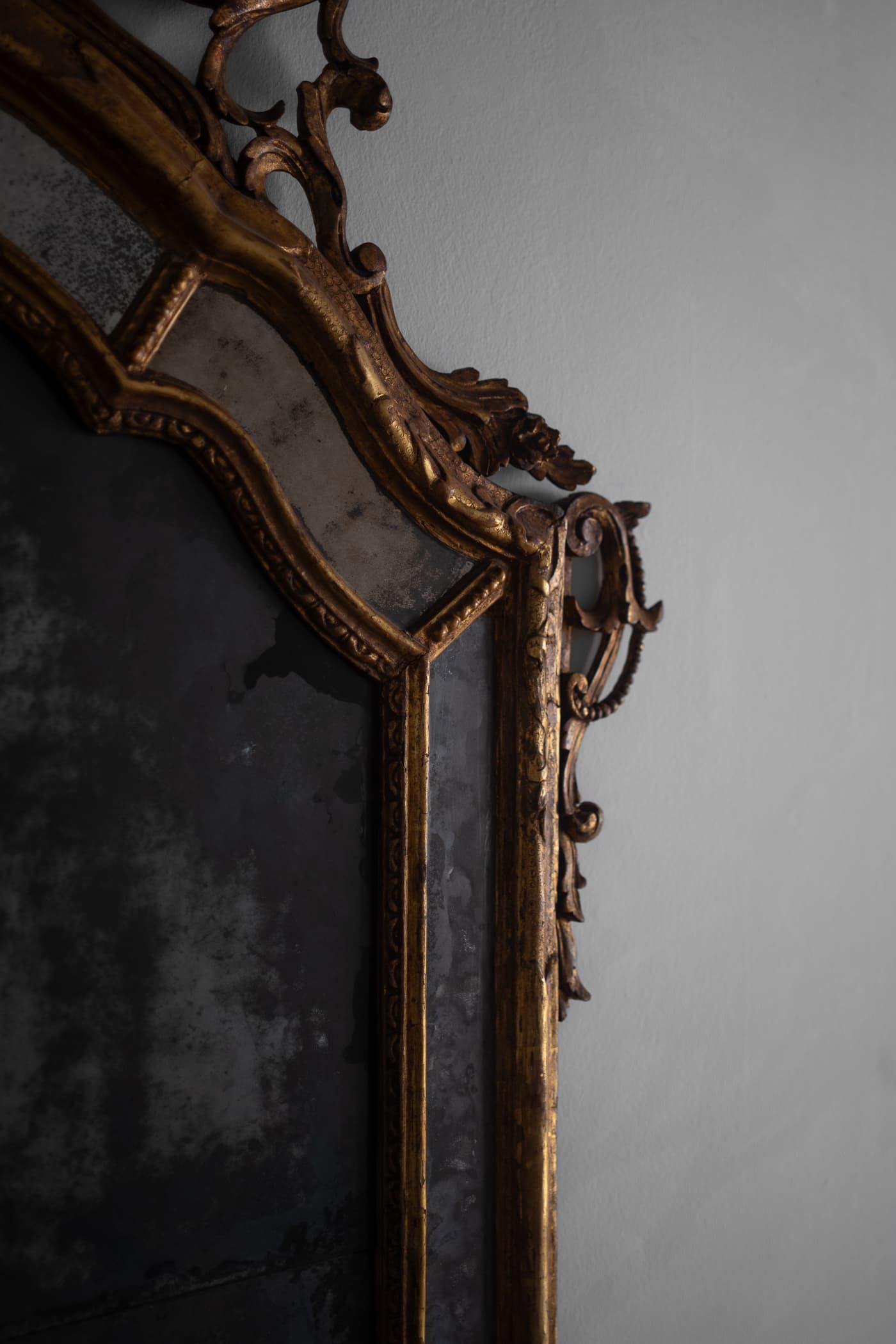 Massive Ornate Gilded Mirror