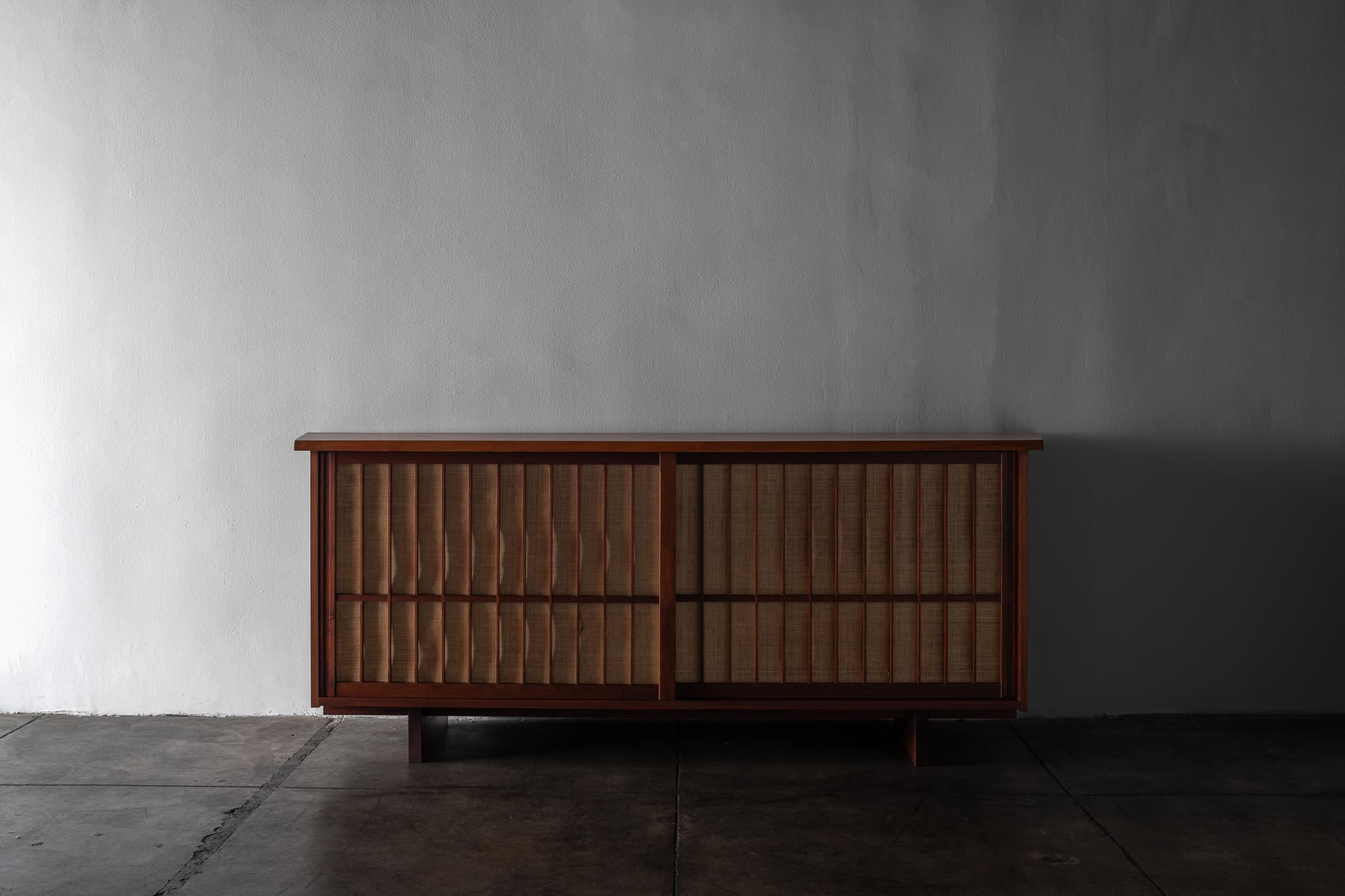 Two Door Console In Walnut