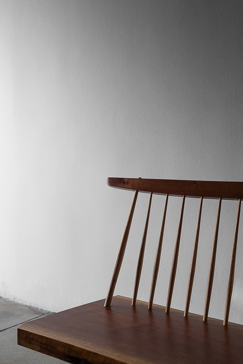Conoid Bench in Black Walnut