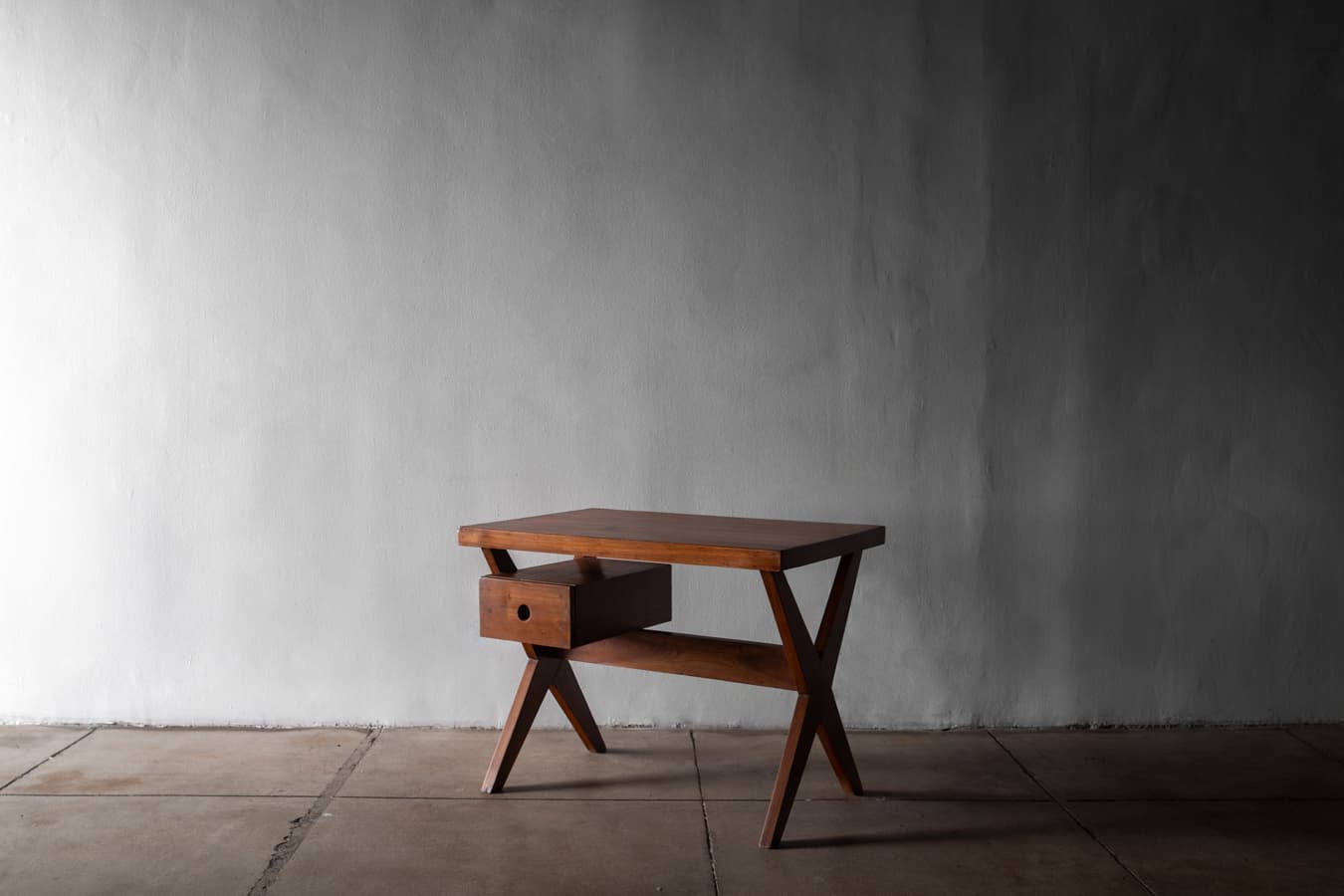 X Leg Desk in Teak