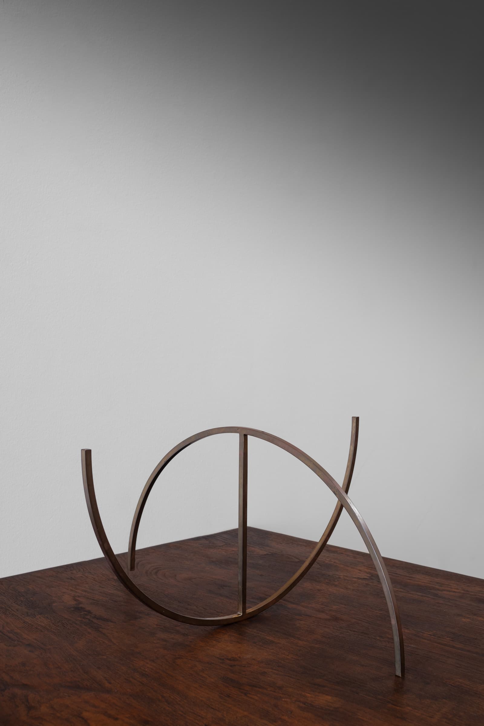 “Fragmentary Sphere” Brass Table Sculpture