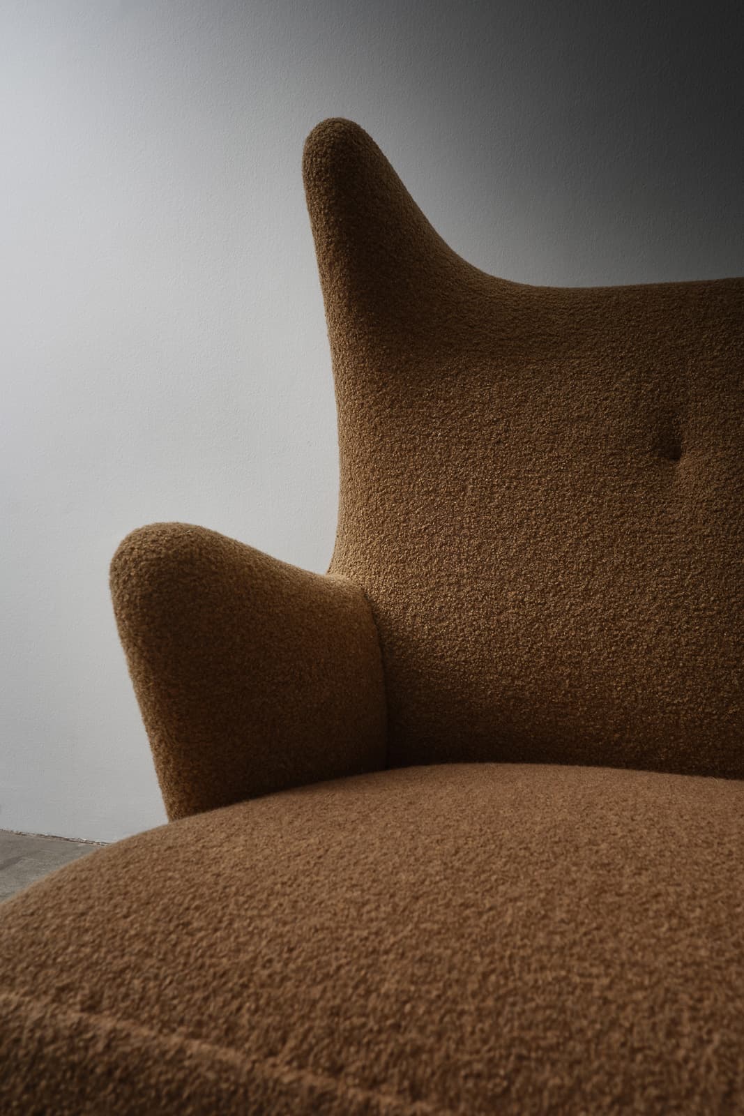Two Seater Sofa in Looped Alpaca