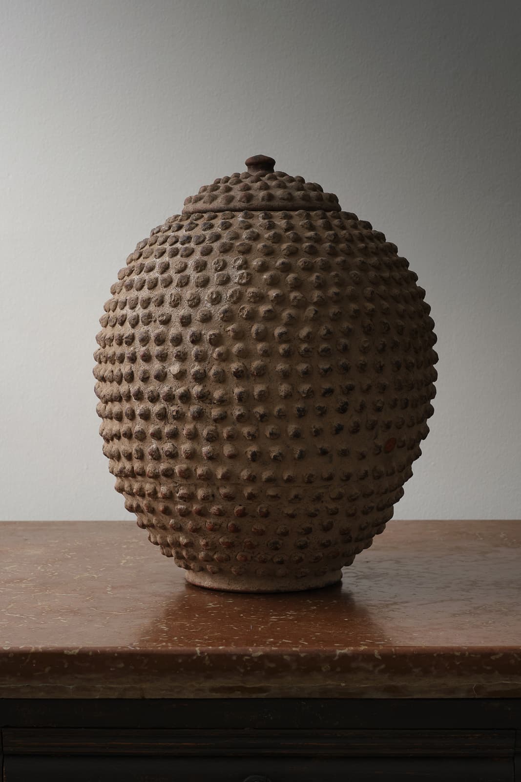 Terracotta Urn with Lid
