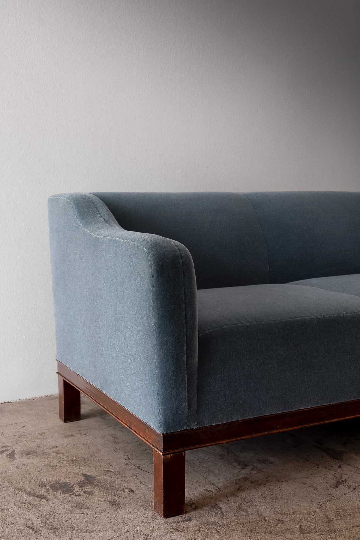 Danish Cabinetmaker Sofa in Mohair