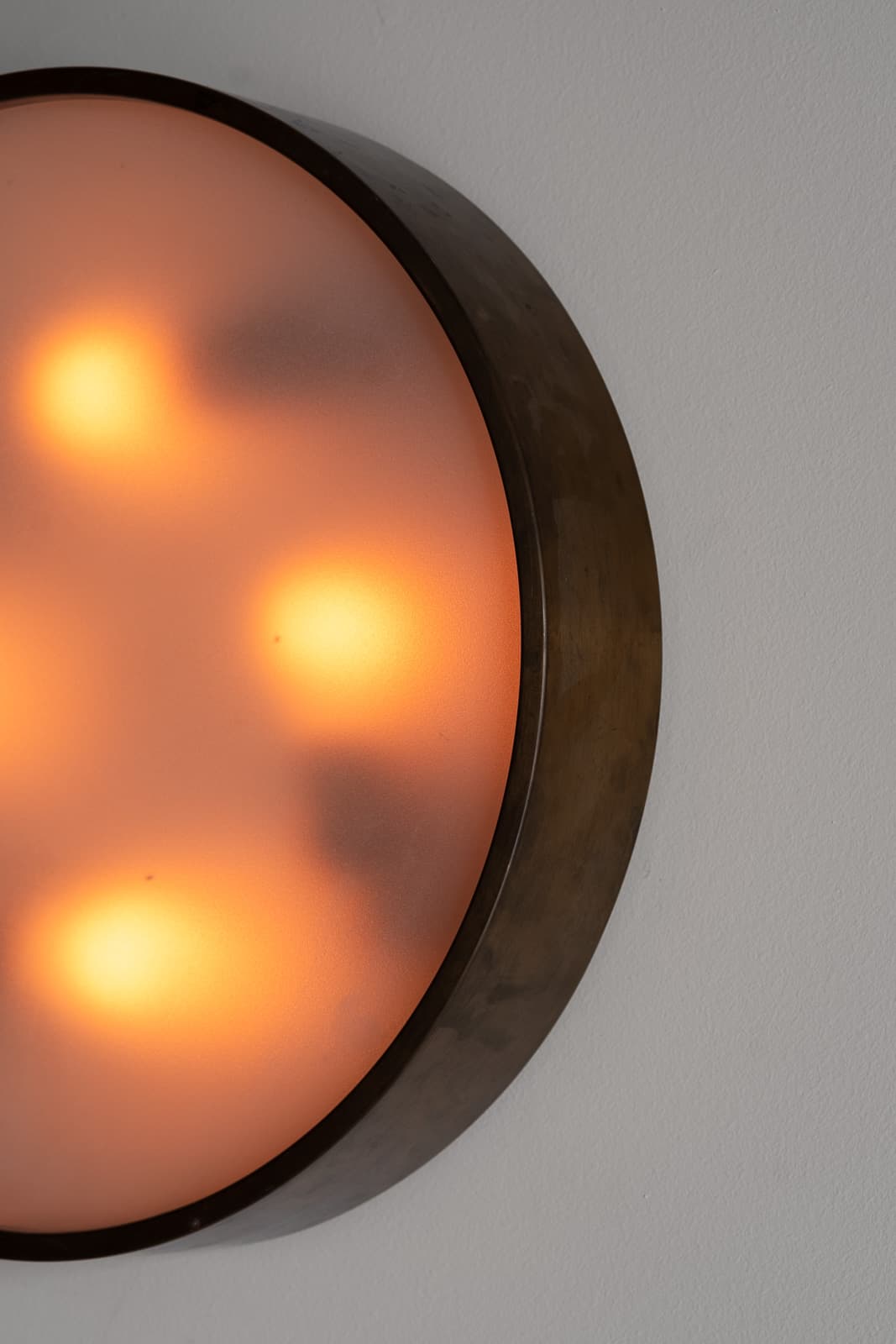 Set of Six Brass Ceiling Lamps