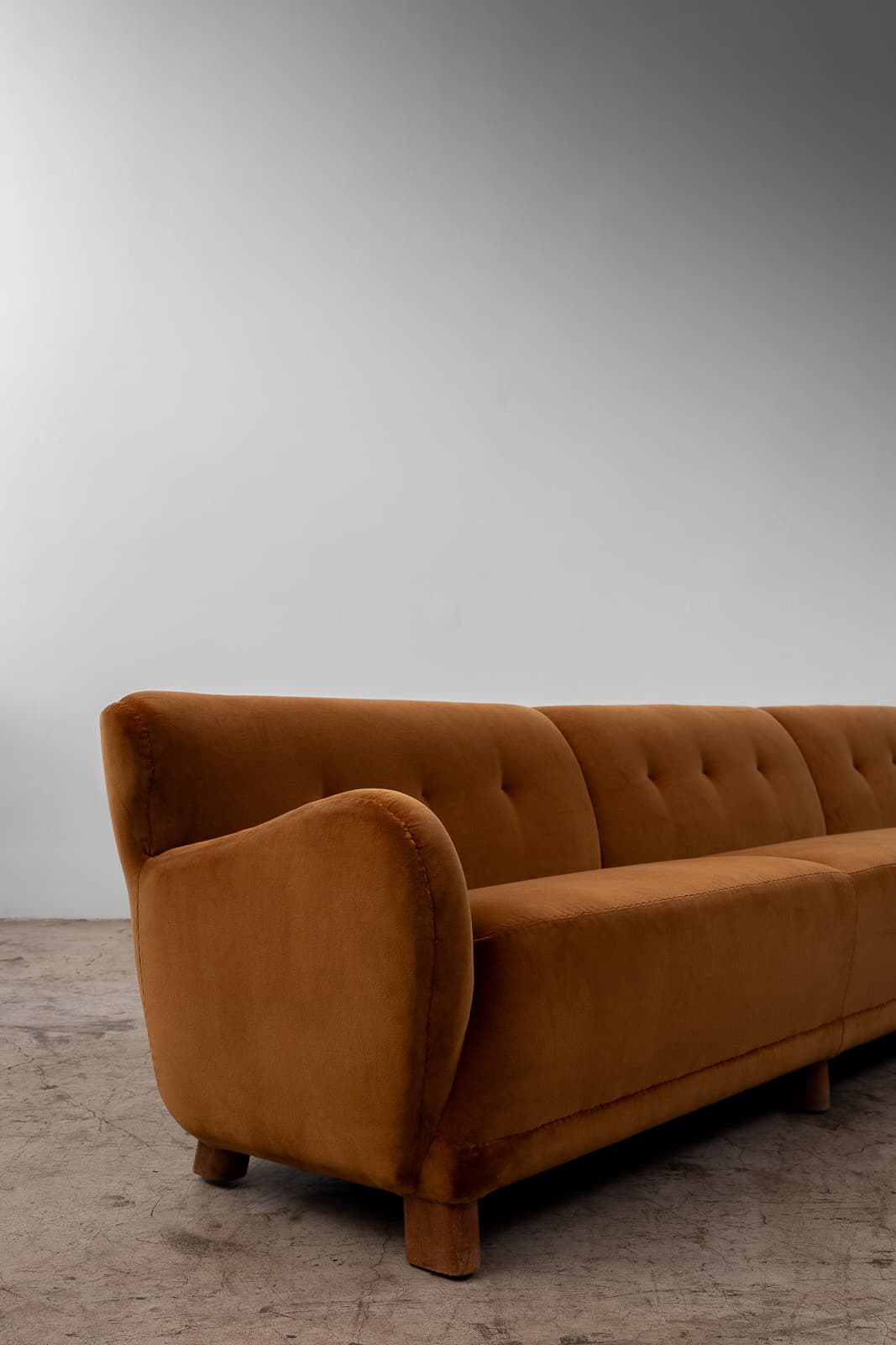 Four Seater Sofa in Brushed Mohair