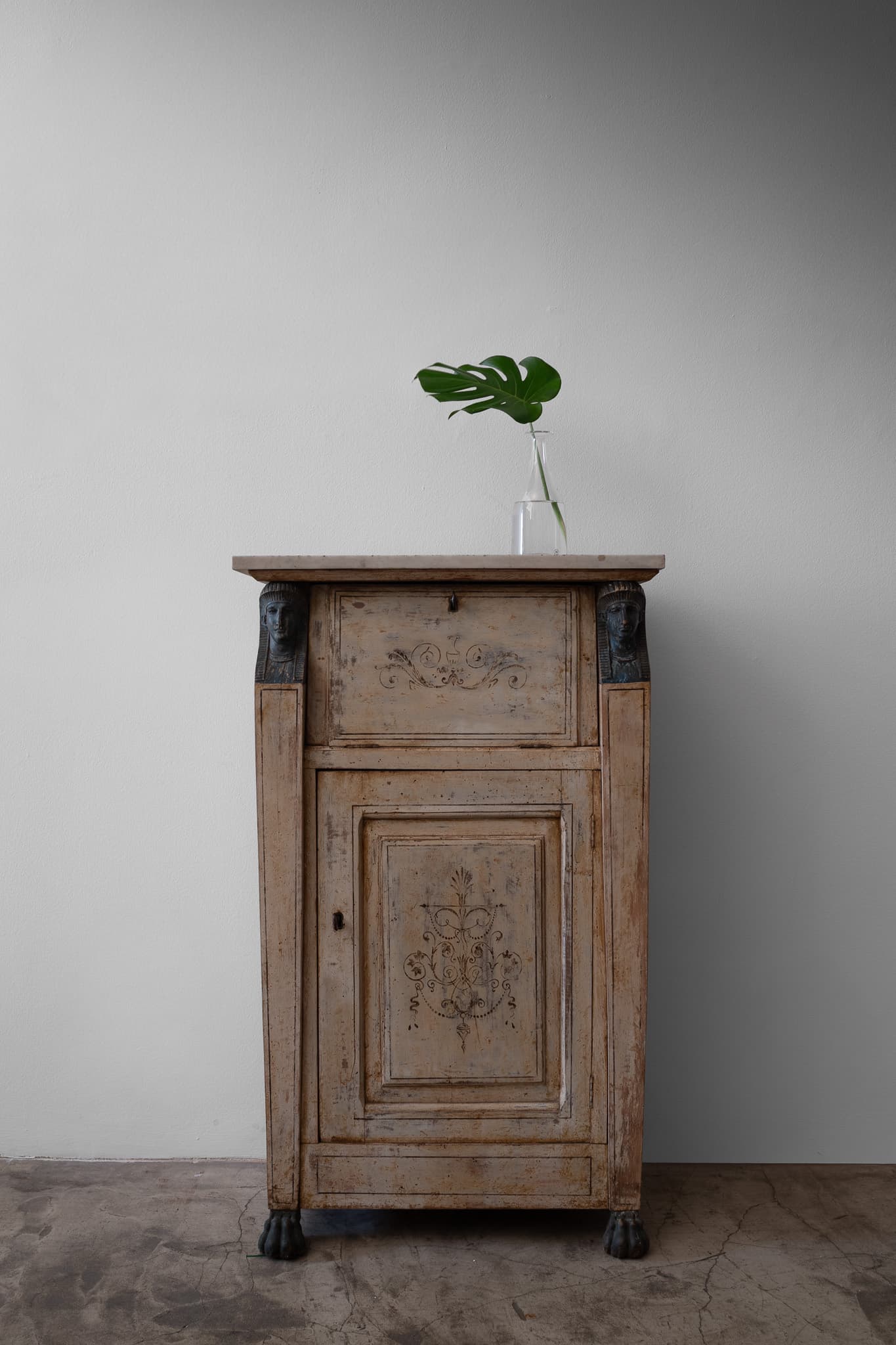 Small Cabinet with Egyptian Revival Motifs