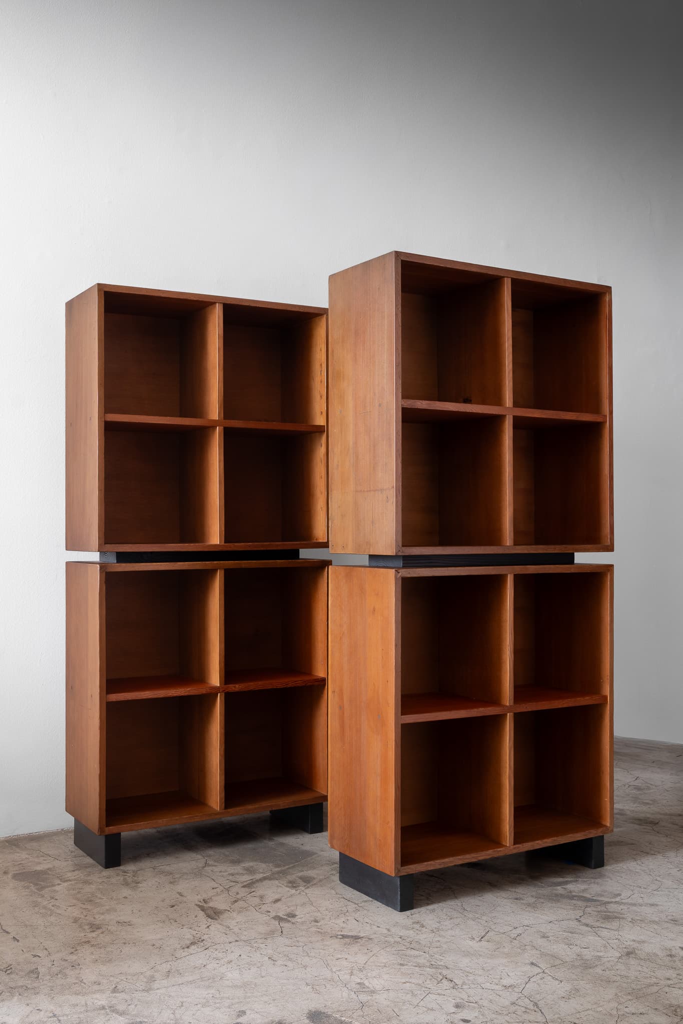 Pair of Solid Oregon Pine Bookcases