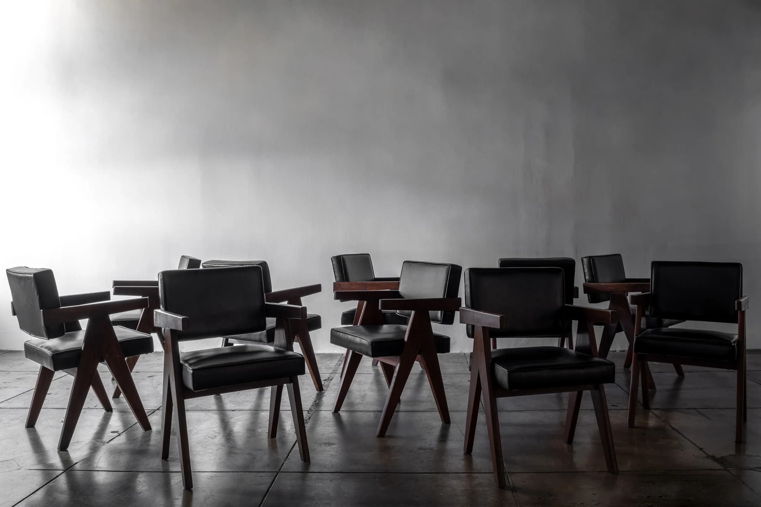 Upholstered V Leg Armchair